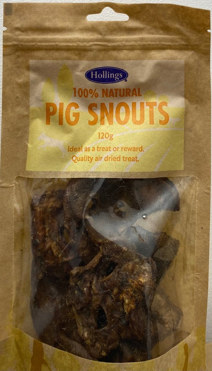 100% Natural Pig Snouts 120g Quality Air Dried Dog Treat - ZARDS PET SUPPLIES - Hollings - Natural Dog Treats