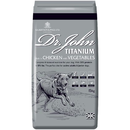 Dr John Titanium Dry Dog Food For Working and Sporting Dogs - ZARDS PET SUPPLIES