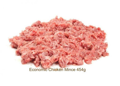 ABC: Economy Chicken Mince RAW Dog Food With Ground Bone 454grms - ZARDS PET SUPPLIES - Albion Meat Products - RAW Dog Food