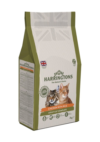 Harringtons Dry Cat Food; Chicken & Rice 2Kg - ZARDS PET SUPPLIES - Harringtons - Dry Cat Food