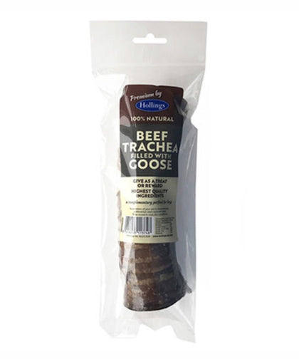 Hollings 100% Natural Beef Trachea Filled with Goose Dog Treat - ZARDS PET SUPPLIES - Hollings - Natural Dog Treats