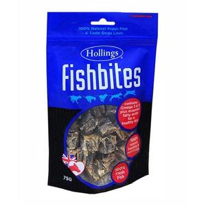 Hollings Fishbites 75g Dog Treats - ZARDS PET SUPPLIES - Hollings - Natural Dog Treats