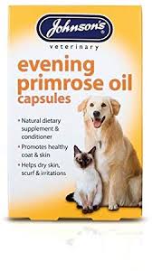 Johnsons Evening Primrose Oil Capsules 500mg For Dogs and Cats - ZARDS PET SUPPLIES - Johnson's - Dog Health Supplements