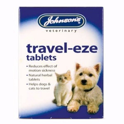 Johnsons Travel-Eze Tablets (24 Tablets) - ZARDS PET SUPPLIES - Johnson's - Dog Health Supplements