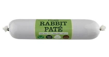 JR Pure RABBIT Pate 400g Made From 100% Fresh Meat For All Dog Breeds - ZARDS PET SUPPLIES - JRPP - Natural Dog Treats