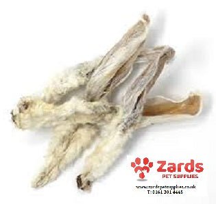 Rabbit Ears with Hair 100% Natural Dog Treat, Chew - ZARDS PET SUPPLIES - ZARDS PET SUPPLIES - Natural Dog Treats